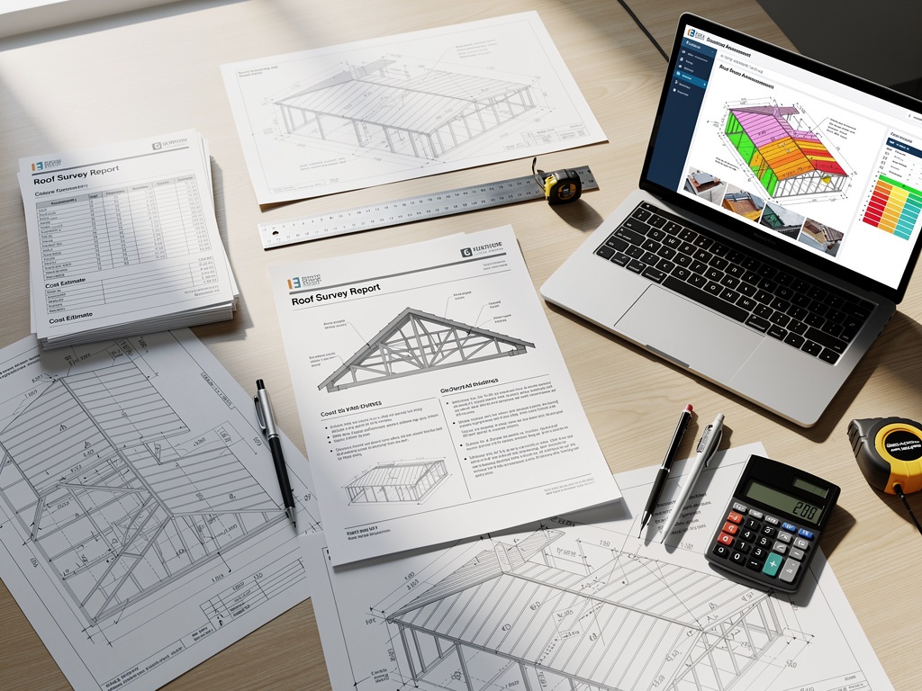 Roof survey report documents